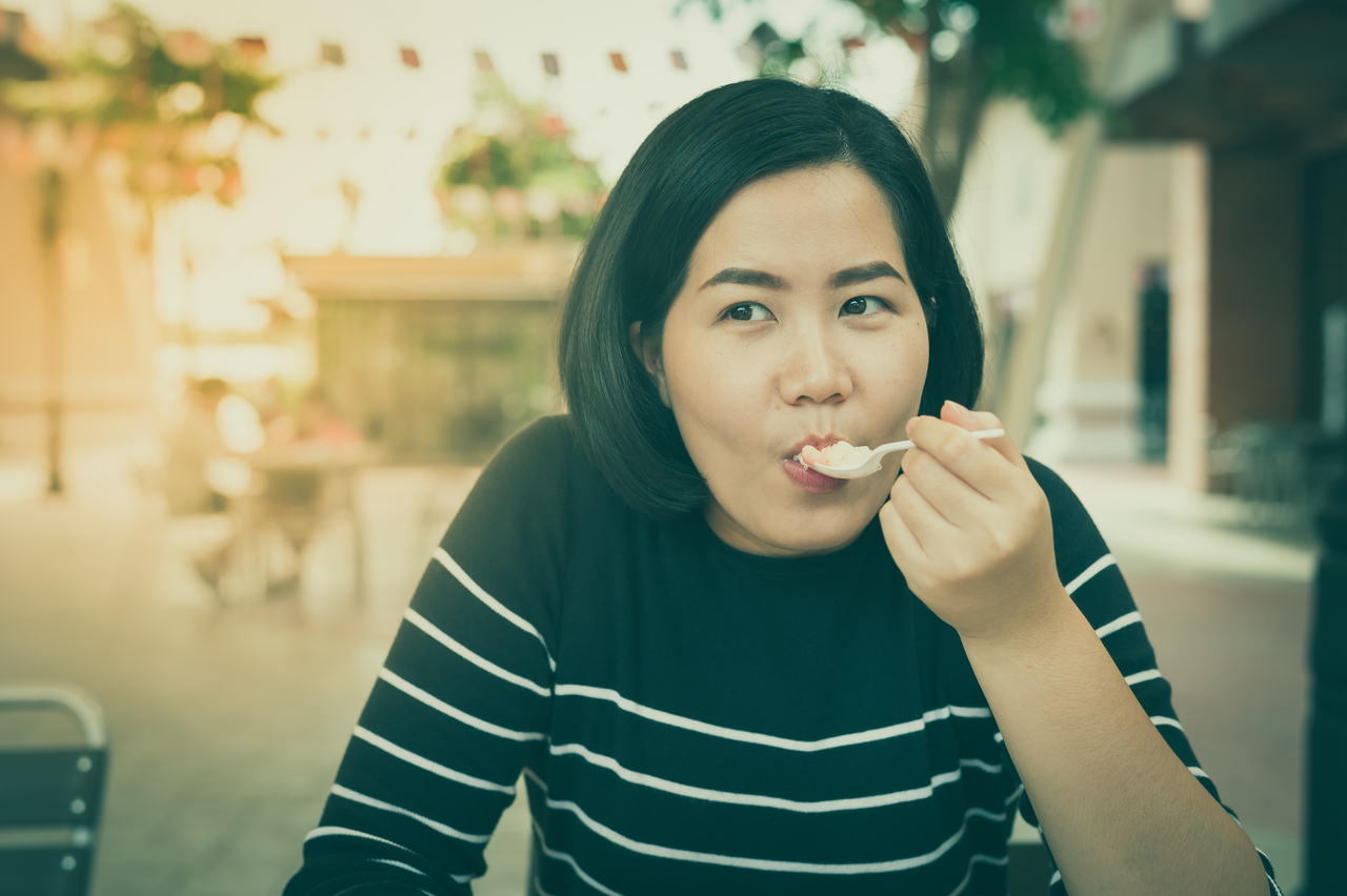 woman eating